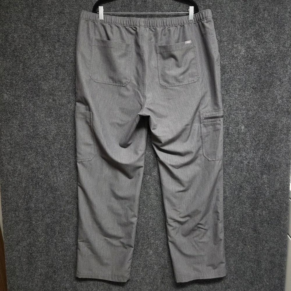 FIGS Scrub Set Mens 3XL Gray Chisec Three-Pocket Top & Cairo Cargo Pants